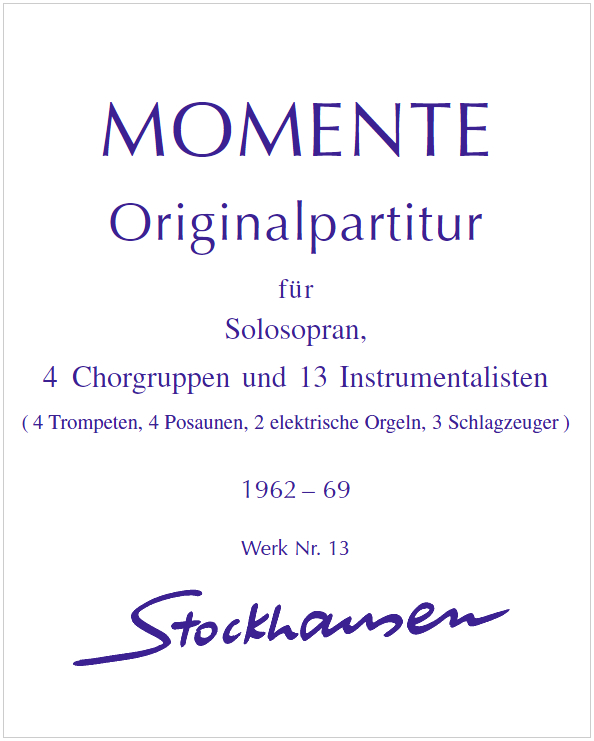 Errata MOMENTE Originalpartitur