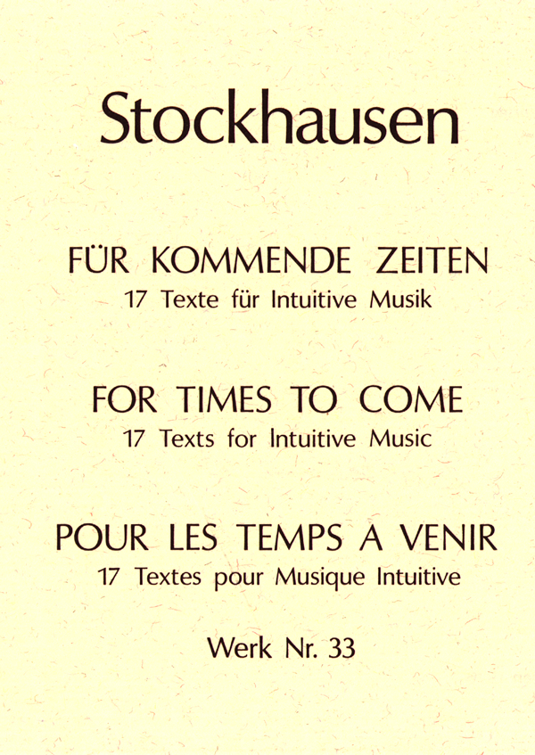 FÜR KOMMENDE ZEITEN